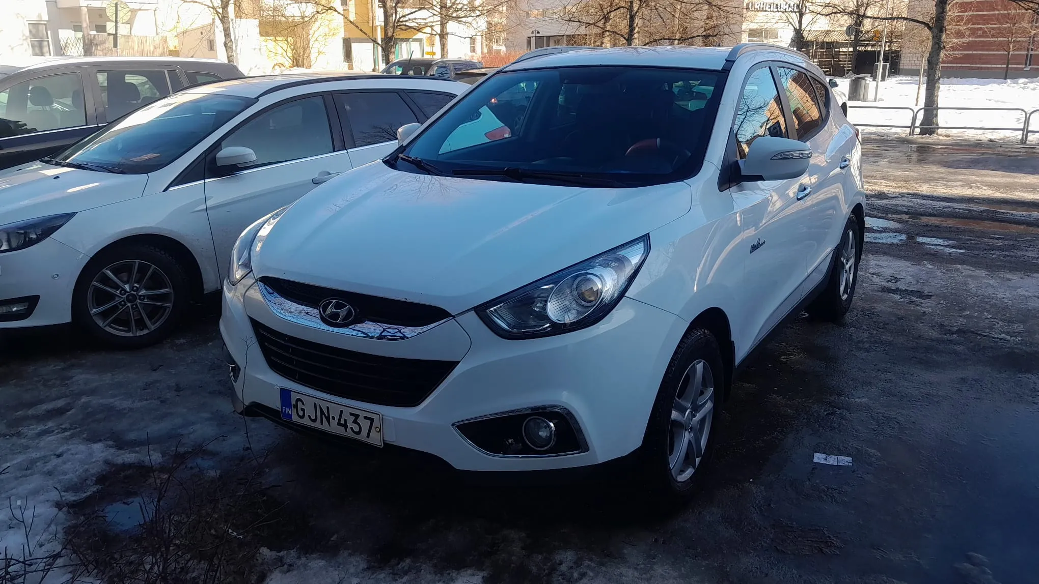 White Hyundai